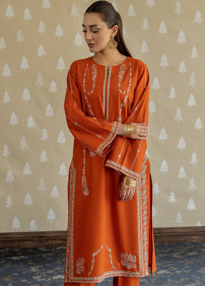 LAAM 2-PIECE LAWN EMBROIDERED SHIRT WITH ELEGANT TROUSER.