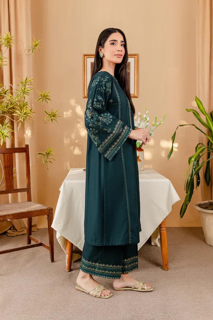 BATIK 2-PIECE LAWN SEQUIN EMBROIDERED SHIRT WITH ELEGANT EMBROIDERED TROUSER.