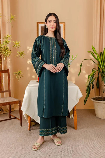 BATIK 2-PIECE LAWN SEQUIN EMBROIDERED SHIRT WITH ELEGANT EMBROIDERED TROUSER.