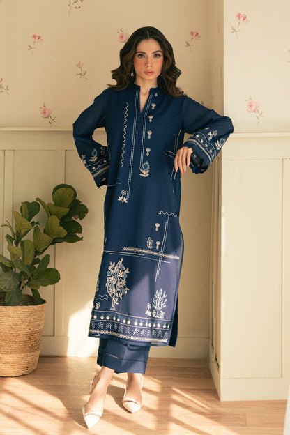 LAAM 2-PIECE LAWN EMBROIDERED SHIRT WITH ELEGANT TROUSER.