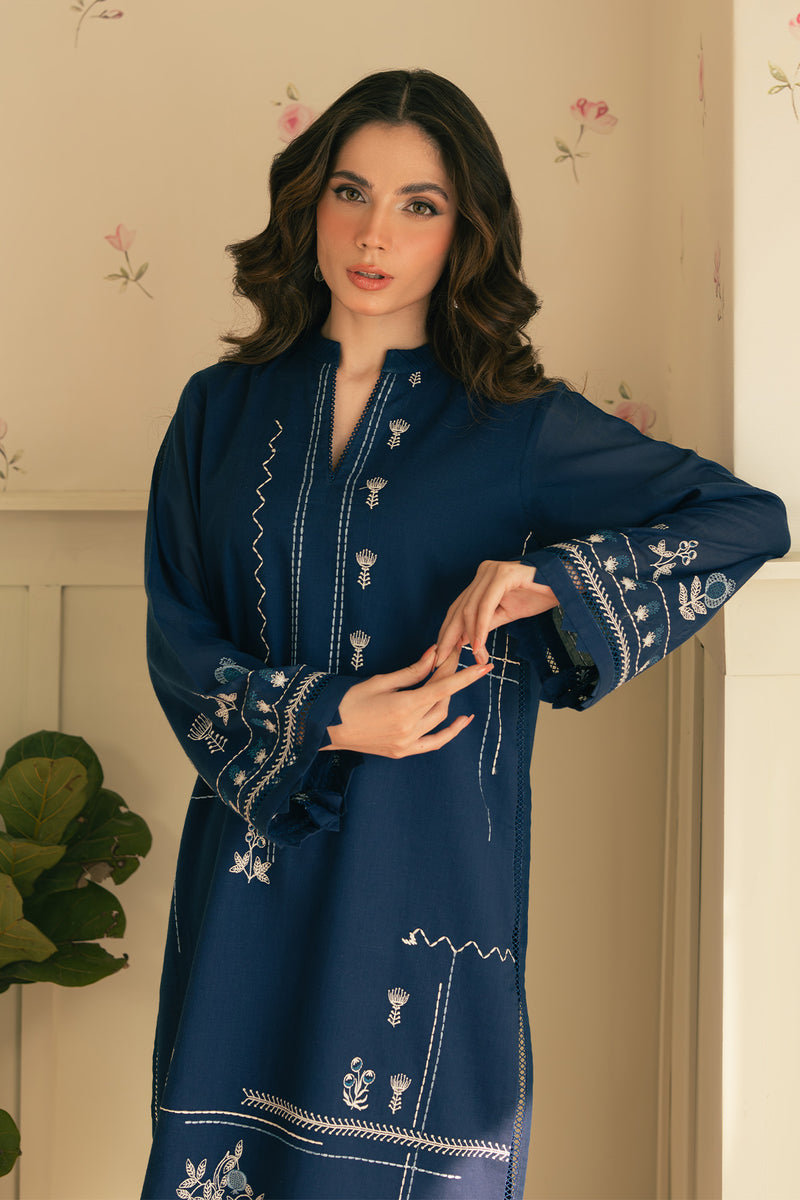 LAAM 2-PIECE LAWN EMBROIDERED SHIRT WITH ELEGANT TROUSER.