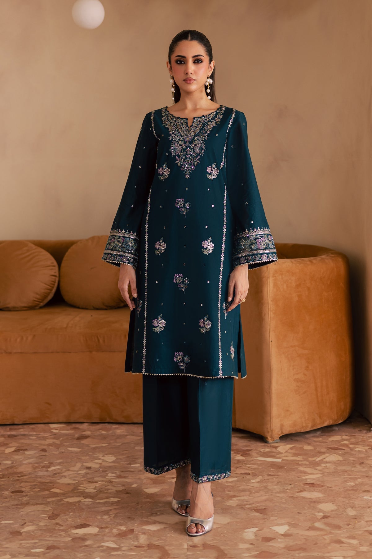 BATIK 2-PIECE LAWN EMBROIDERED SHIRT WITH ELEGANT TROUSER