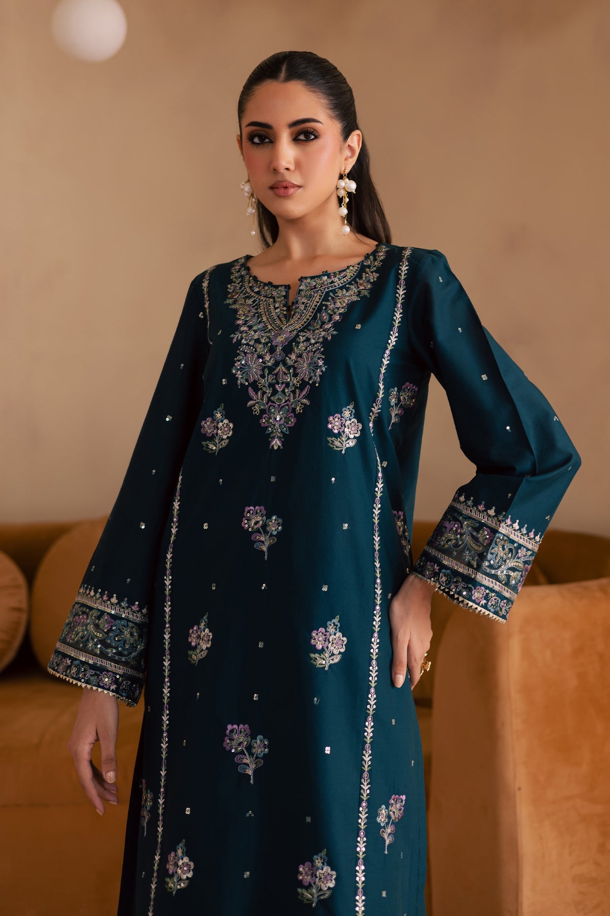 BATIK 2-PIECE LAWN EMBROIDERED SHIRT WITH ELEGANT TROUSER